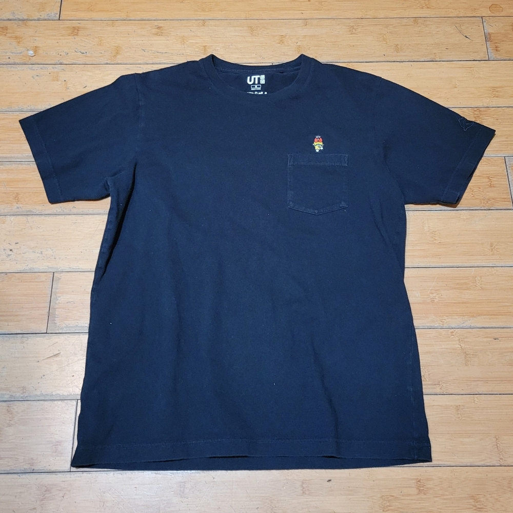 UNIQLO Doraemon Takashi Murakami Pocket Tee T-shirt Size M - Black